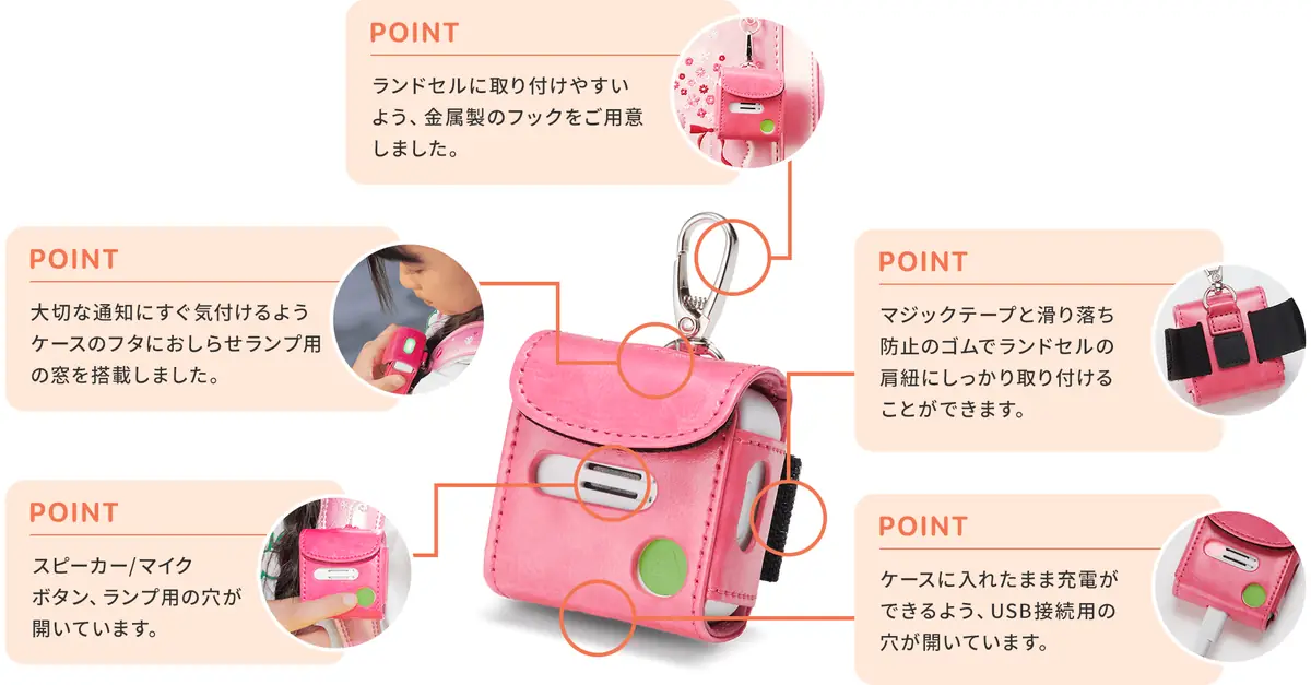 みもりGPSトーク専用PUレザーケースの特徴5ポイント解説